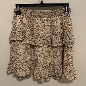 Cheetah Layered Skirt